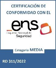 Certificación de conformidad con el ENS, categoría Media