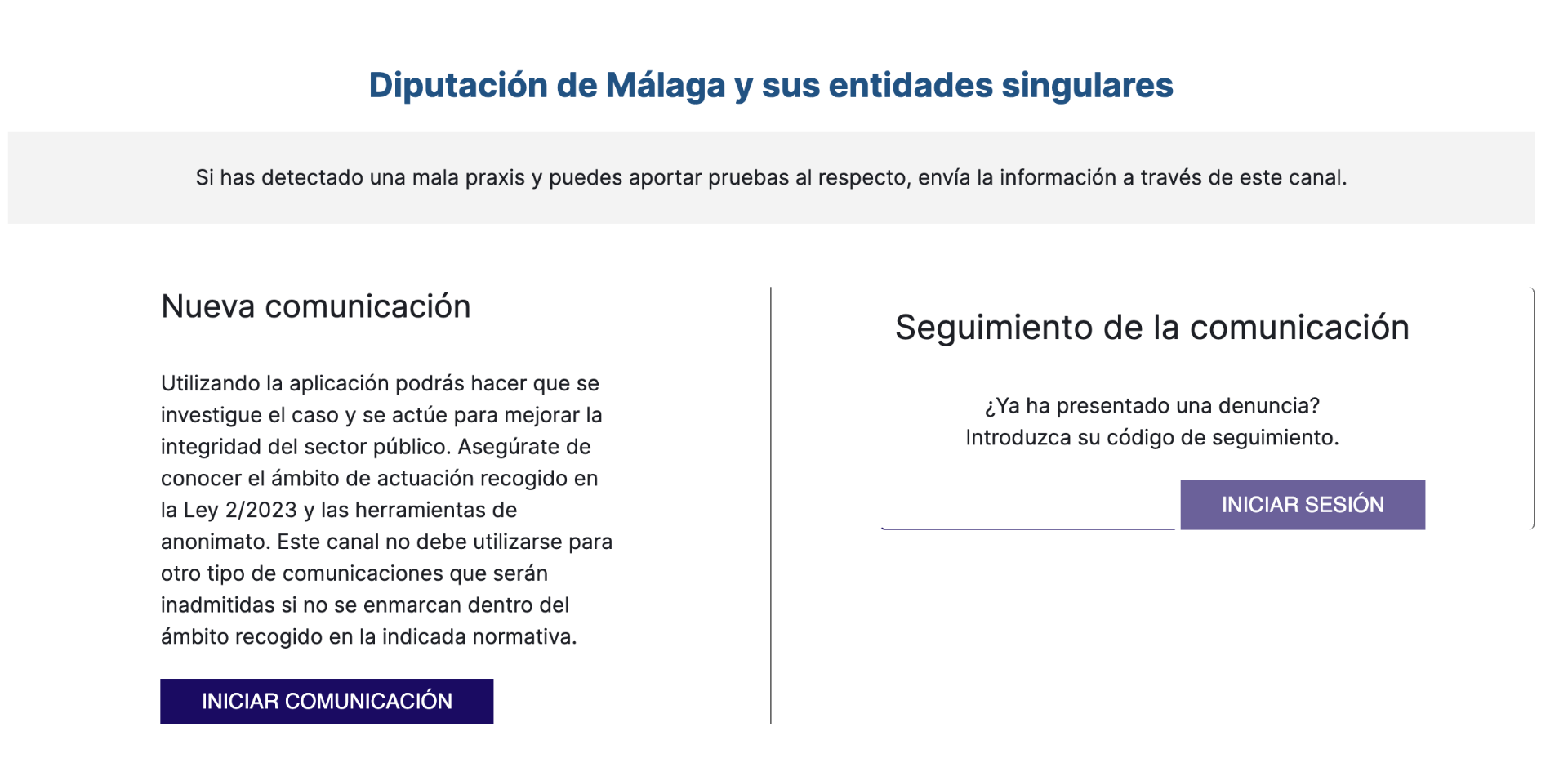 Canal de denuncias